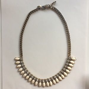 Cream J. Crew Statement Necklace